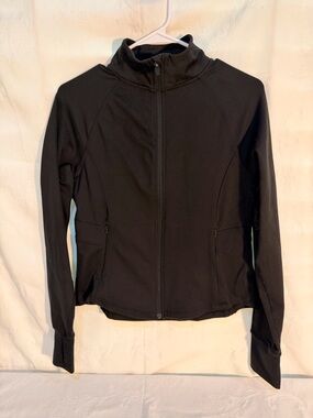 NWOT Ladies Jockey Black Full‑Zip Utility Jacket S T0042